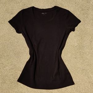 Black T-Shirt Black Basic Tee Shirt Black Short Sleeve Shirt Basic Essential